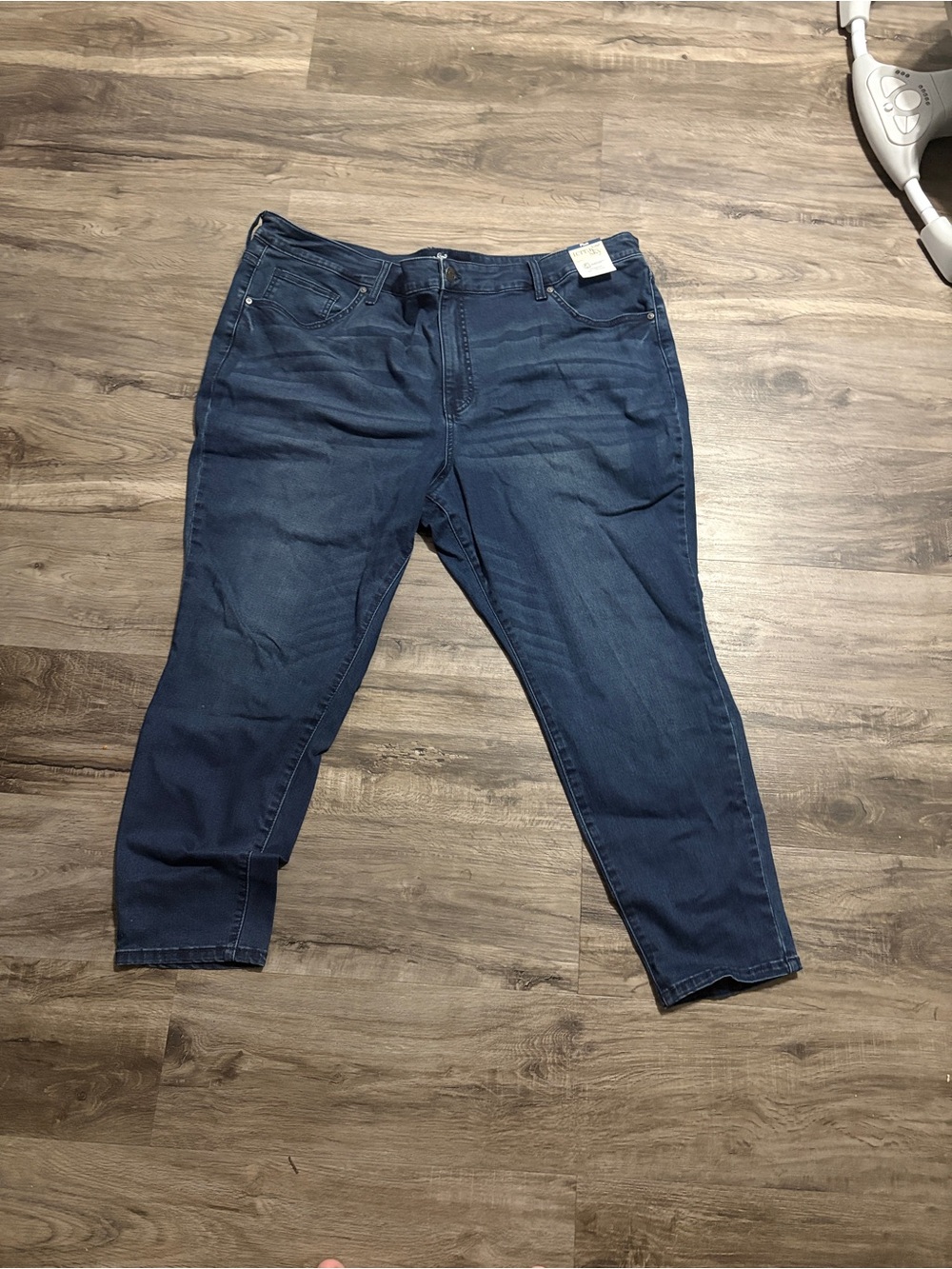 Terra & Sky Dark Blue Cropped Stretch Jeans